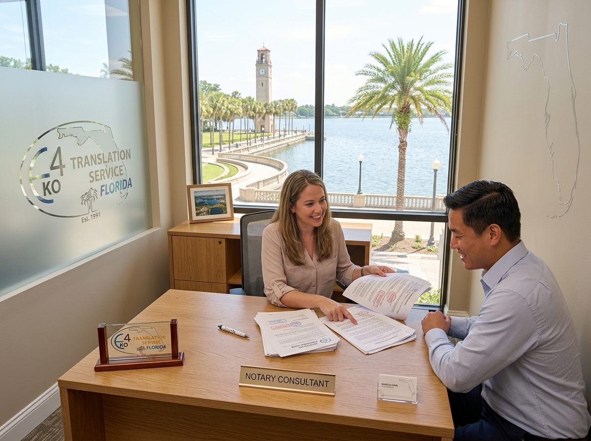 Certified document translation in Lakeland, FL