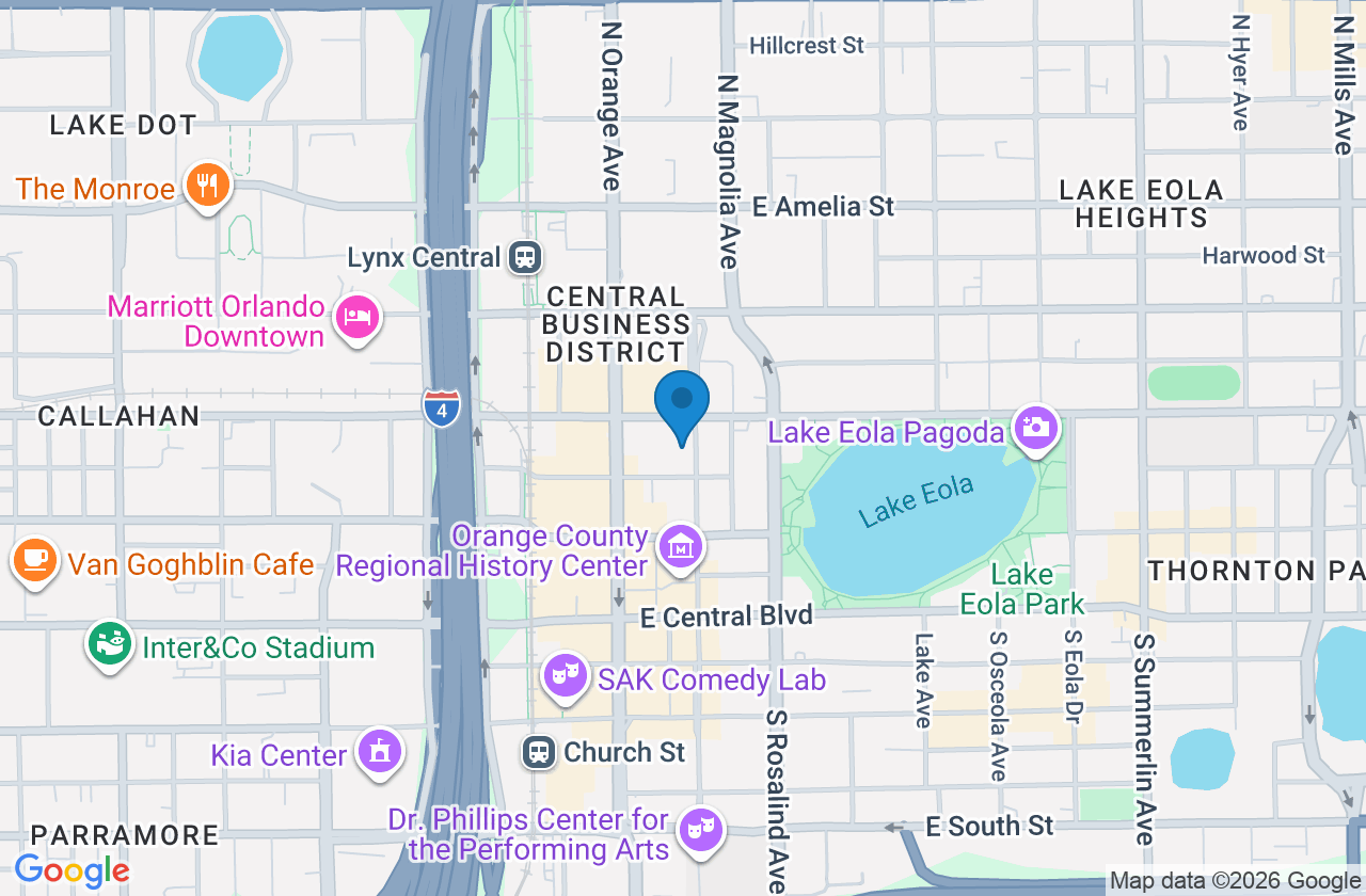 Map of DOWNTOWN ORLANDO